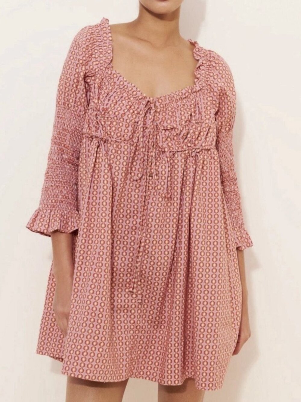 NWT Free People star dip babydoll mini dress